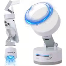2025 New Model 360-Degree Rotating Aluminum Alloy Magnetic Vacuum Suction Cup Car Phone Holder, Portable New Design