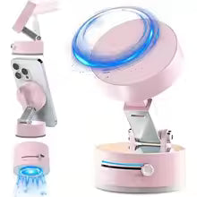 2025 New Model 360-Degree Rotating Aluminum Alloy Magnetic Vacuum Suction Cup Car Phone Holder, Portable New Design