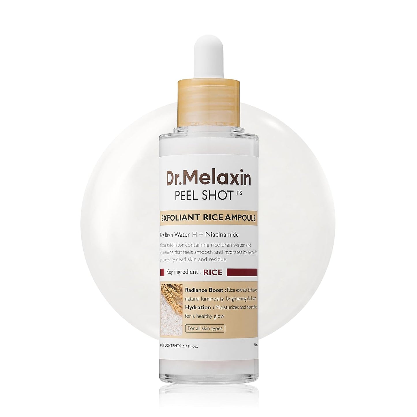 Dr. Melaxin Rice Exfoliating Serum – Hydrating, Pore-Minimizing & Blackhead Removal Skincare