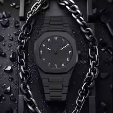 Middle Eastern Dopamine Quartz Sports Watch – Unisex Waterproof Stainless Steel