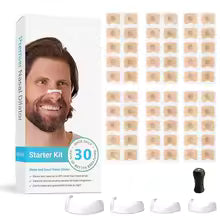 Skin Safe Magnetic Nose Strips,Sport Nasal Dilator,Intake Breathing Nasal Strip Starter Kit Boost Oxygen Snore Reducing Aids