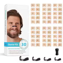 Skin Safe Magnetic Nose Strips,Sport Nasal Dilator,Intake Breathing Nasal Strip Starter Kit Boost Oxygen Snore Reducing Aids