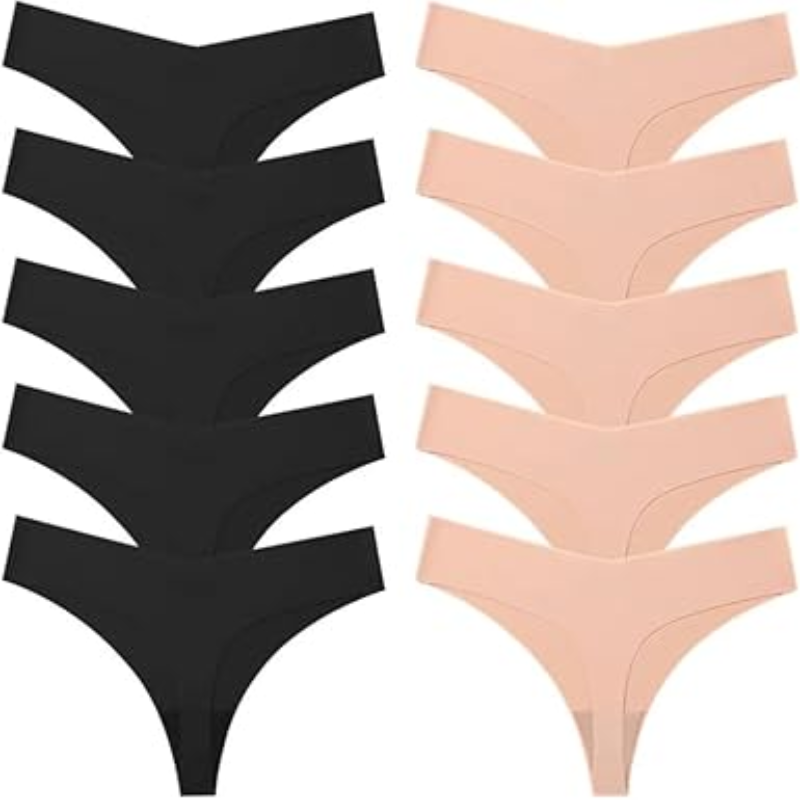 7-Pack Seamless Silk Thongs