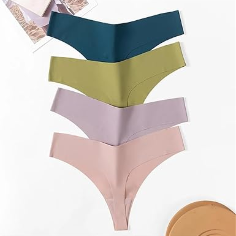 7-Pack Seamless Silk Thongs