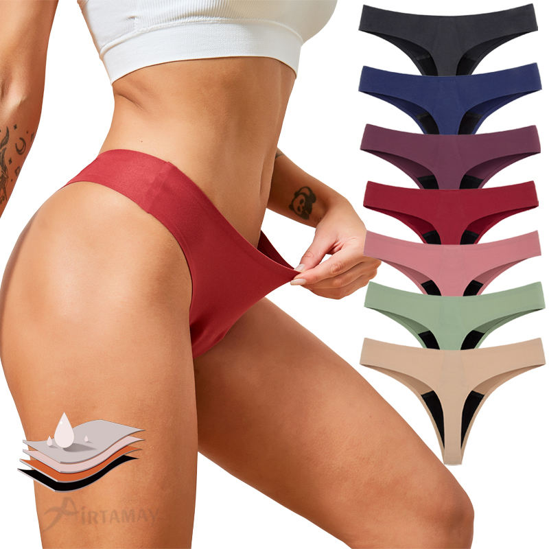 7-Pack Seamless Silk Thongs