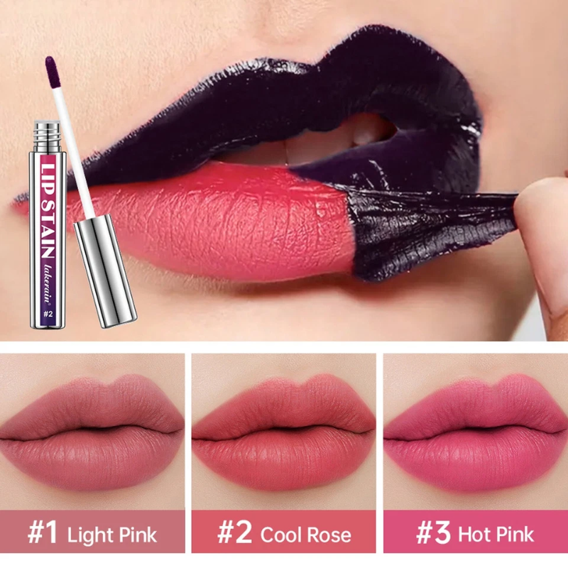 Peel-Off Lip Stain Waterproof Pink Tint