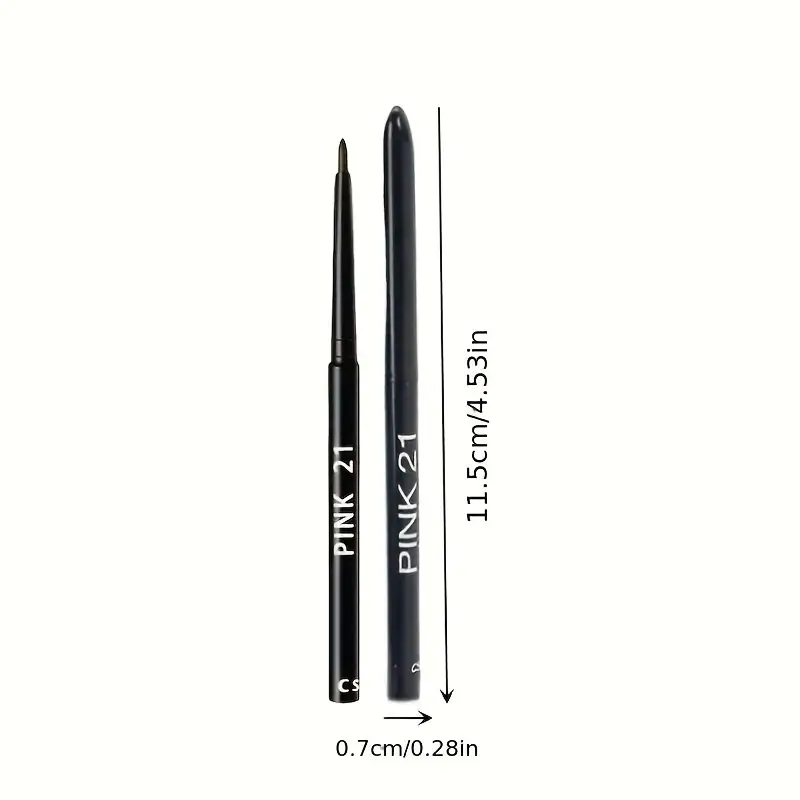 10pcs Waterproof Black Eyeliner Pencils