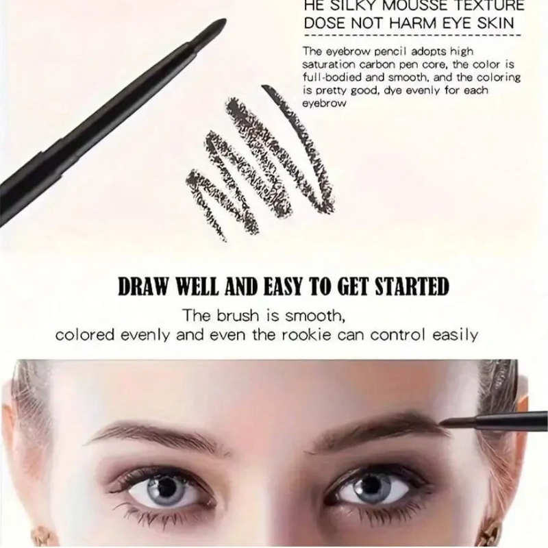 10pcs Waterproof Black Eyeliner Pencils
