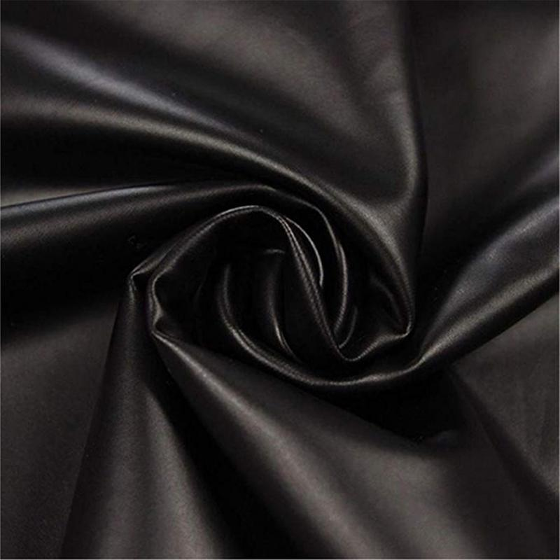 Backless Faux Leather Mini Dress