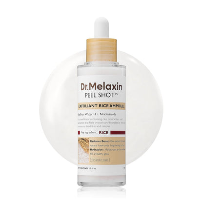 Dr. Melaxin Rice Exfoliating Serum – Hydrating, Pore-Minimizing & Blackhead Removal Skincare