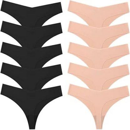 7-Pack Seamless Silk Thongs