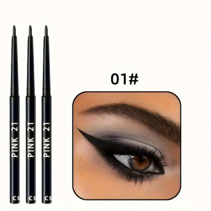 10pcs Waterproof Black Eyeliner Pencils