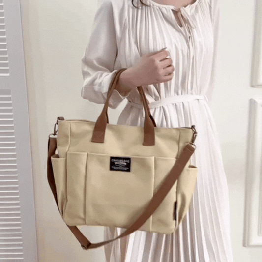 Urban Canvas Capacity Crossbody Bag for Women