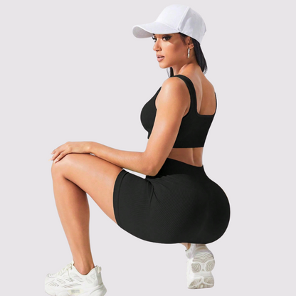 2-Piece Seamless Ribbed Yoga Sets